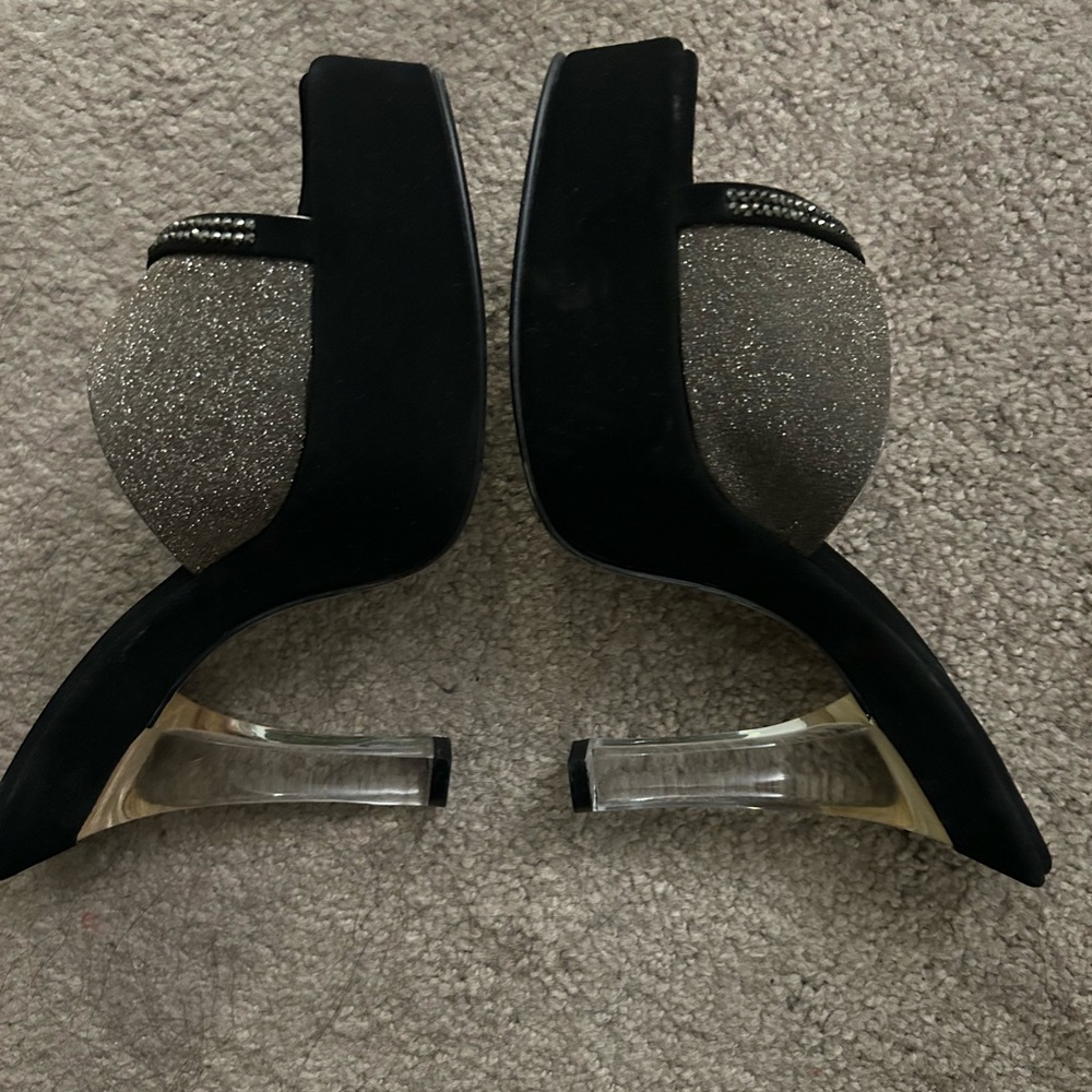 Black Rhinestone sandals. Never worn.